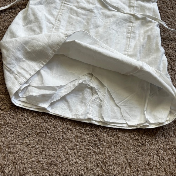 Abercrombie & Fitch White Tie Waist Sleeveless Mini Dress Size Small - Picture 8 of 11